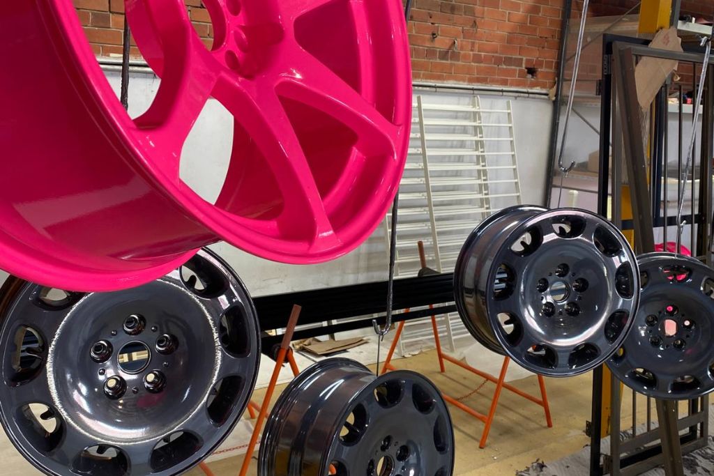 a class pwder coating wheels